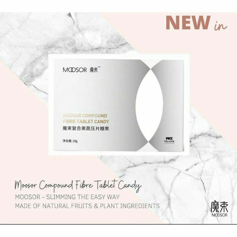 [NEW] Moosor Compound Fibre Tablet Candy [OVAL]