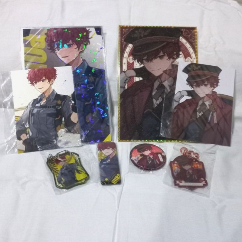 ensemble stars / enstars doujin fan merch shikishi postcard keychain badge set hiiro