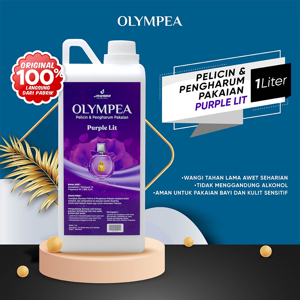 Pelicin Pewangi Pakaian Olympea 1 Liter Non Alkohol