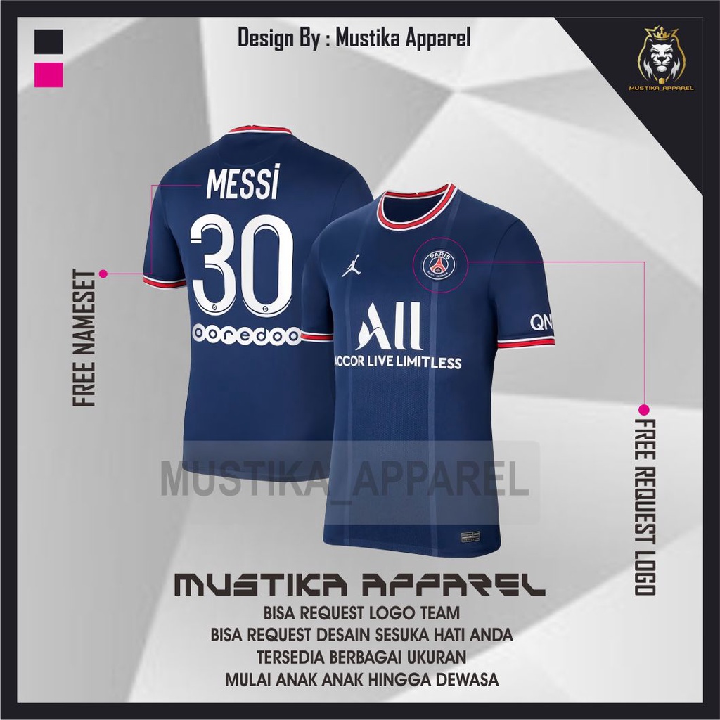 BAJU JERSEY PSG HOME TERBARU 2021 2020,JERSEY BOLA MESSI 30, JERSEY SEPAK BOLA PSG GRADE ORI