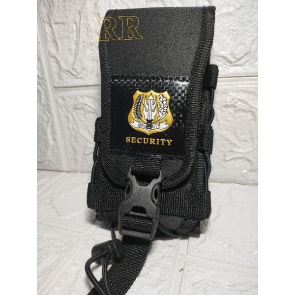 Tempat Hp Pinggang Tactical Logo Satpam Security