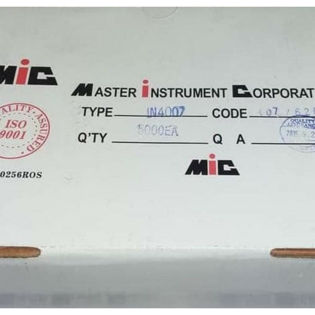 10 PCS Dioda 1A IN4007 4007 MIC SEP DIODE ORIGINAL 1000V