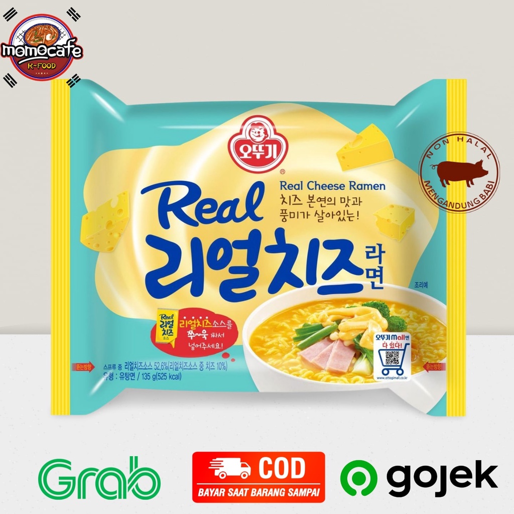 

Ottogi Real Cheese Ramen 135g - Mie Instant Rasa Keju