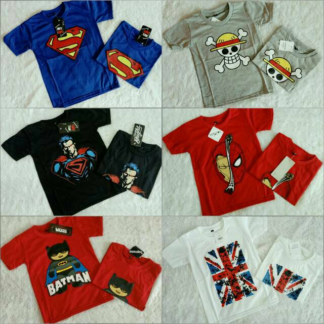 BAJU KAOS  ANAK  DISTRO  SUPERHERO Shopee  Indonesia