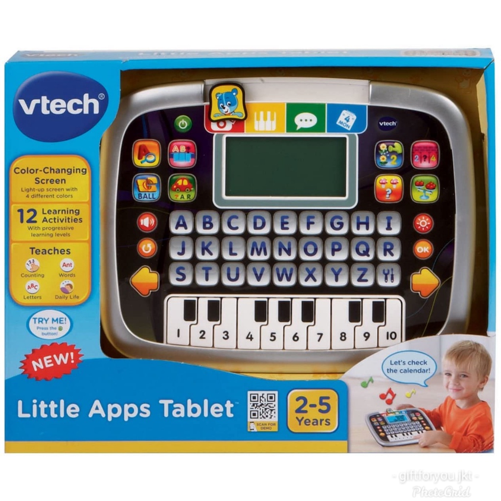 VTech Little Apps Tablet Black Mainan Edukasi Anak Toy Kid Musikal Music Musik Song Collection Kolek