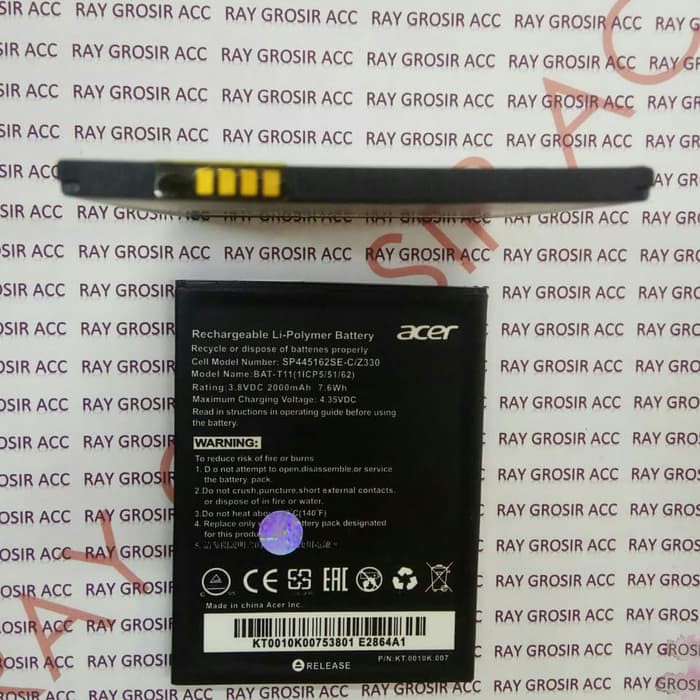 Baterai Original Double Power Acer Liquid BAT-A11 Z330 , Z320 , Z410