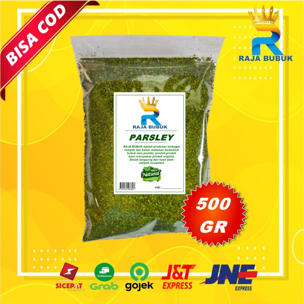

PARSLEY ASLI KUALITAS PREMIUM RAJA BUBUK ISI 500 GRAM