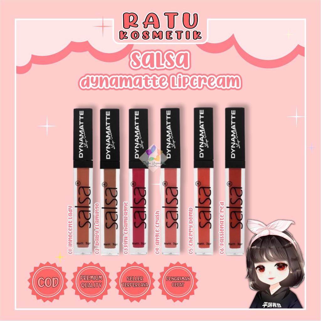 ❤ RATU ❤ Salsa Dynamatte Lipcream | Lip Cream Matte BPOM ✔