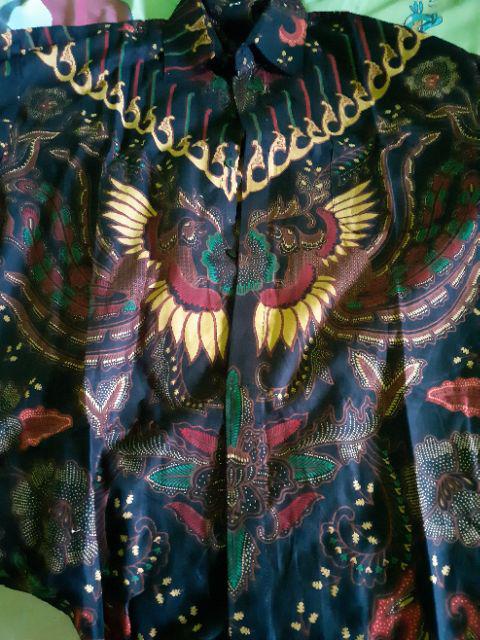 Batik Pria Lengan Panjang Batik Berkah Hrb026 Motif Keratonan Kode 002 Size M L Xl Xxl Reguler