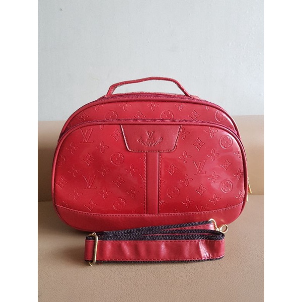 NEGO TAS MONZA PRELOVED ALA LV MERAH MINI TRAVEL BAG