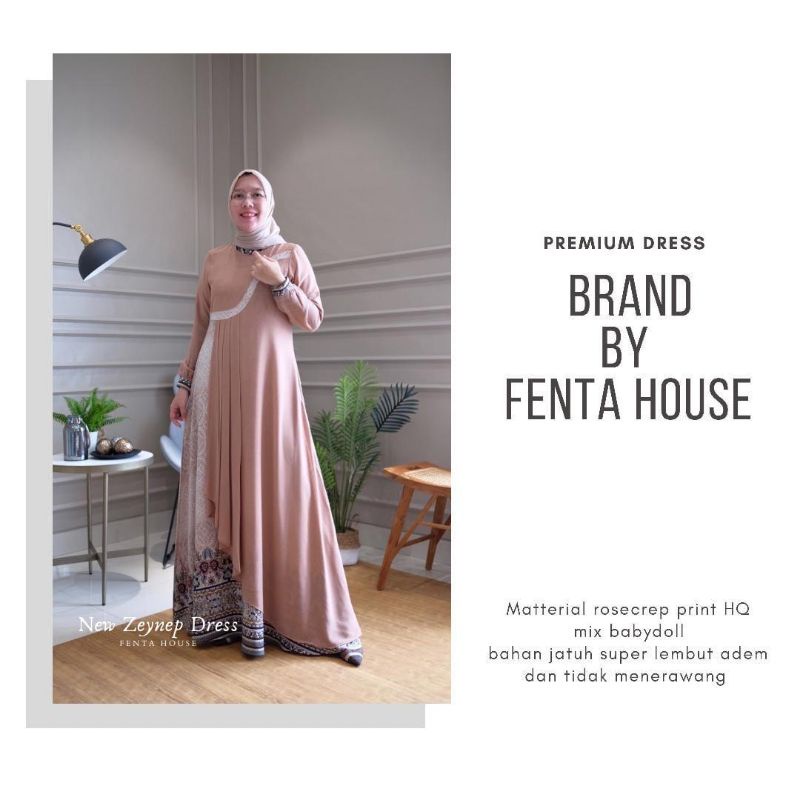 Gamis terbaru Zeynep dress  by fenta house original