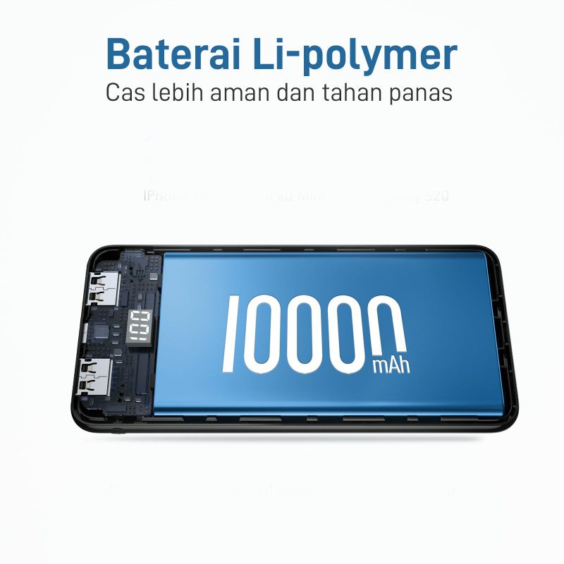 Power Bank MOFIT M22 PRO 10.000mAh Real Capacity Quick Charge 22.5W  QC 3.0 + PD  Power Delivery