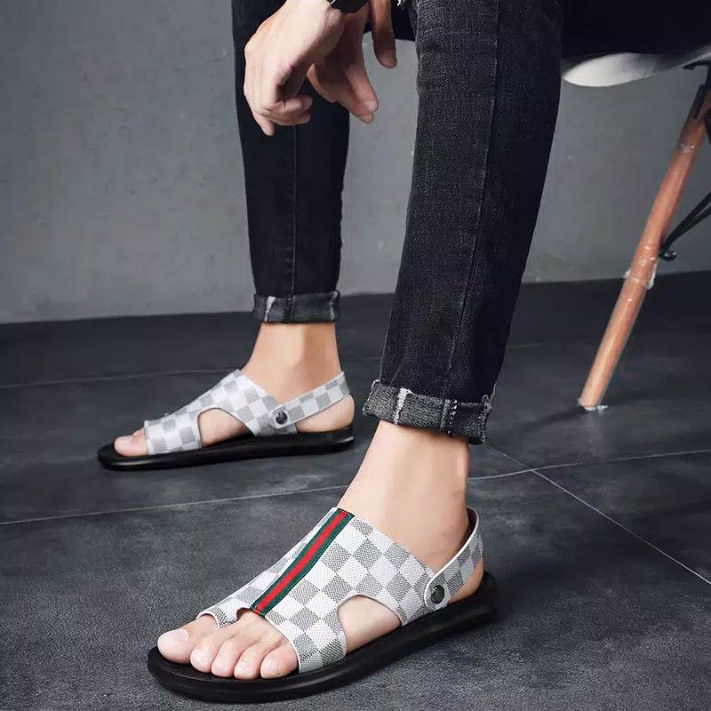 Sandal Casual Pria kekinian / Sandal Slop LOZTA Pria Terbaru Termurah