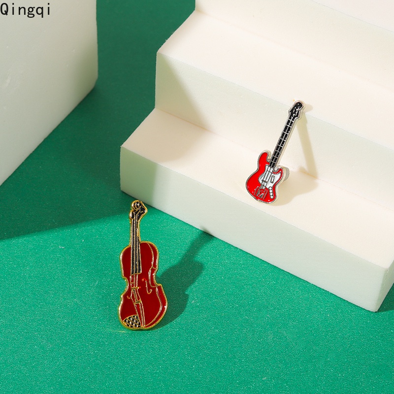 Pin Koncer Enamel Kreatif Lencana Musik Pakaian Kerah Bros Kartun Alat Musik Perhiasan Hadiah Untuk Anak