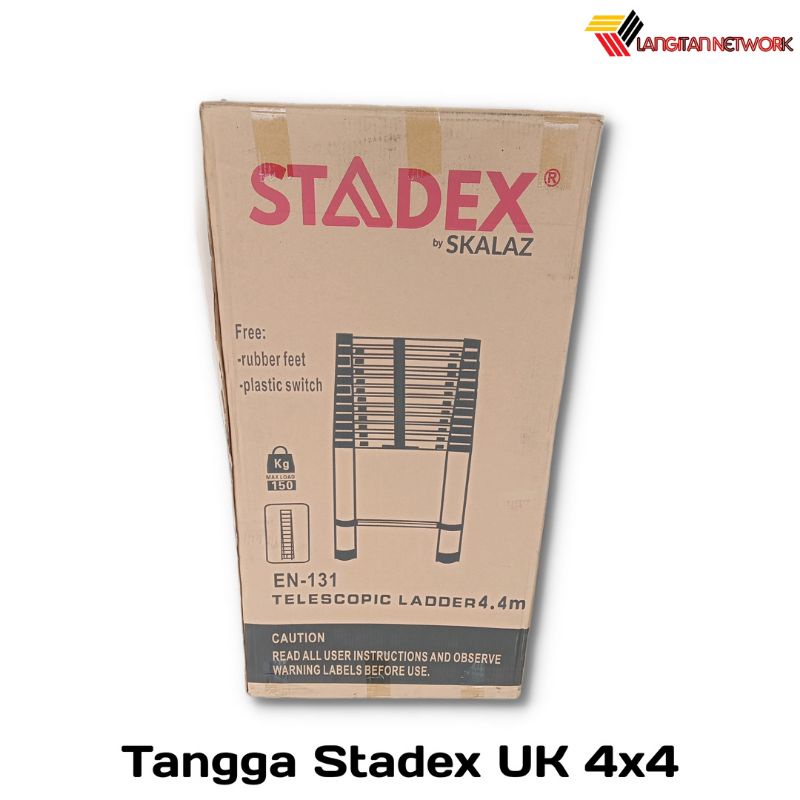Tangga Teleskopik Single 4,4 m Merk STADEX by Skalaz