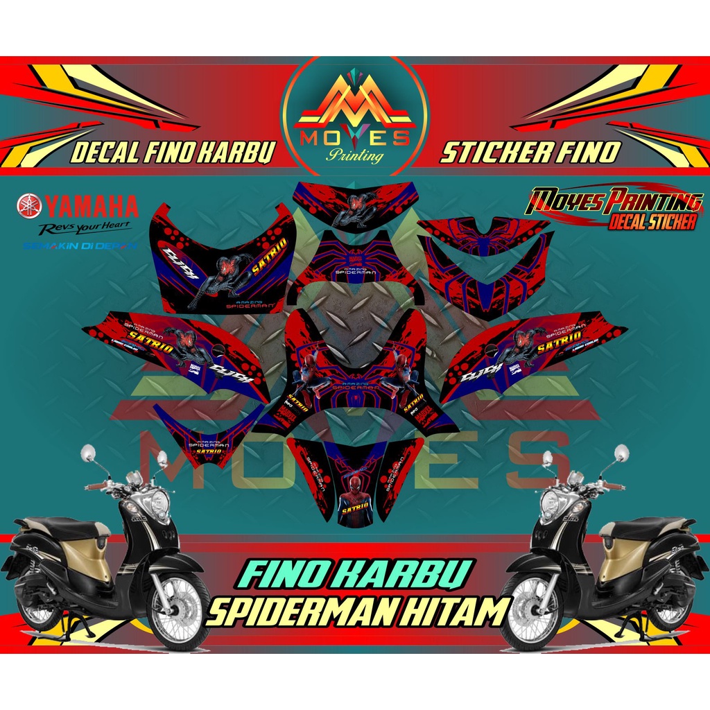 DecaL Stiker Fino Karbu Full Body - DEcal Striping Full Body Fino Karbu Stiker