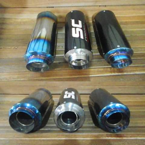 KNALPOT RACING SC PROJECT SELENCER FREE SLIP ON 150CC 250CC