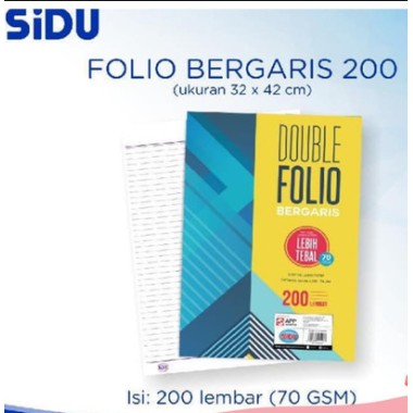 

DOUBLE FOLIO BERGARIS SIDU 200 LBR 70 GR ( PAK ) ORIGINAL