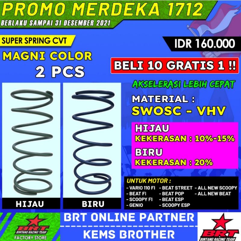 PER CVT BRT ALL MATIC NMAX AEROX  ALL NEW NMAX ALL NEW AEROX LEXI MIO 10%-15% DAN 20%