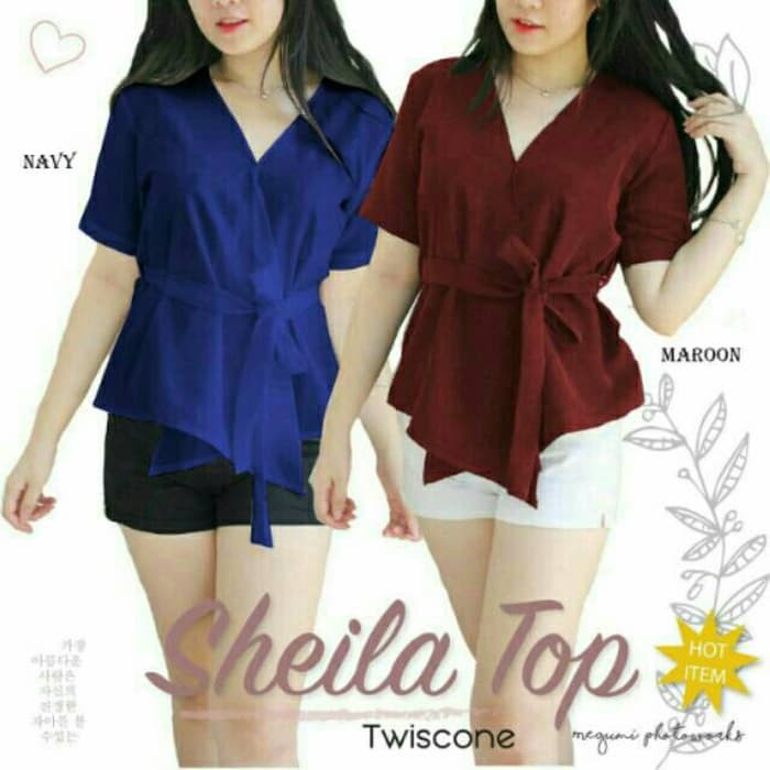 Baju Atasan Wanita Sheila top Blouse Baju Muslim Blouse Muslim