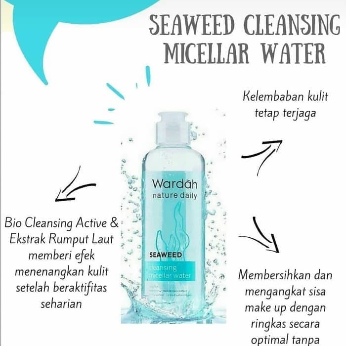 【GOGOMART】Wardah Seaweed Cleansing Micellar Water 240 ml