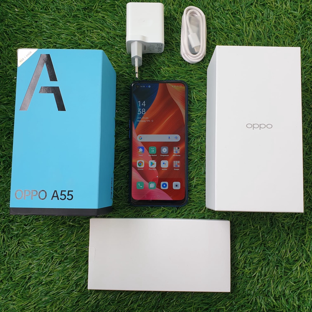 HANDPHONE OPPO A55 4/64GB SECOND SEKEN BEKAS MURAH