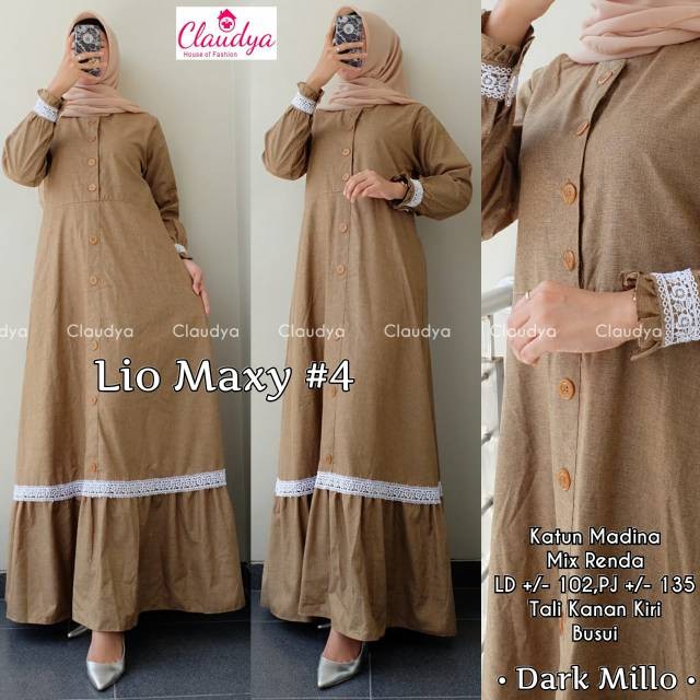 Audry Maxy Size M L XXL XXXL Crinkle Airflow Premium Dress Wanita