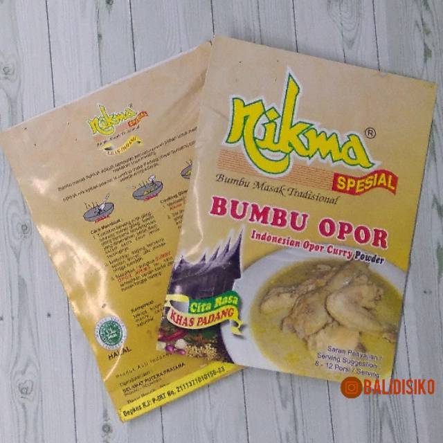 

Bumbu Opor Masakan Padang 20 gr