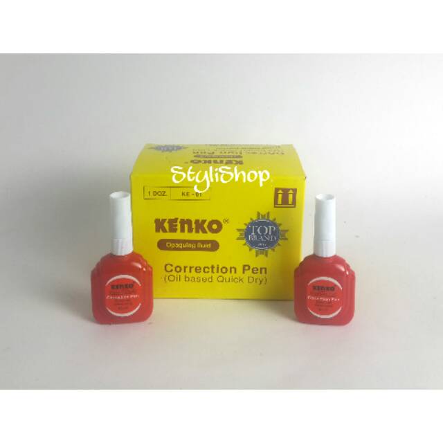 

Correction Pen Merk Kenko, Tipex, Penghapus Bulpen