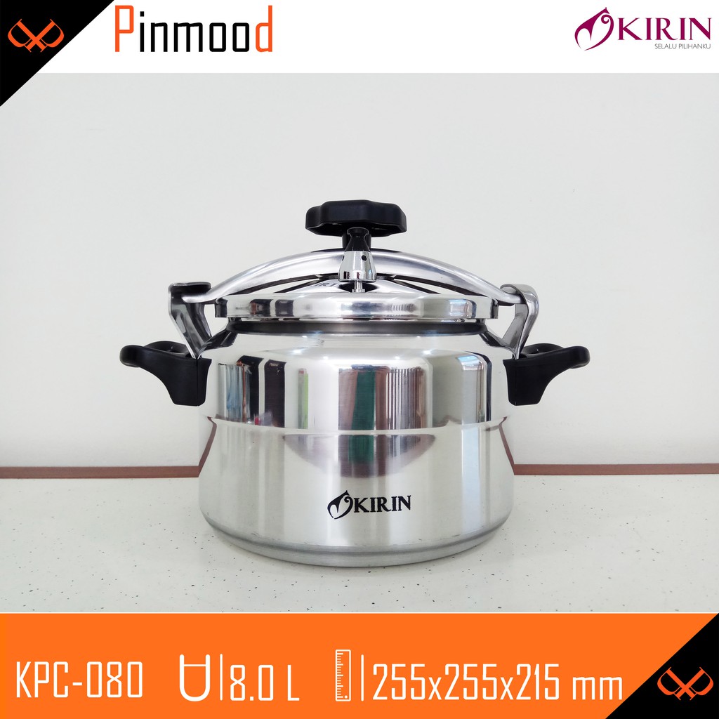 KIRIN PRESTO / PRESSURE COOKER KAPASITAS [8 LITER ] KPC-080 PANCI FREE SEAL RING MURAH