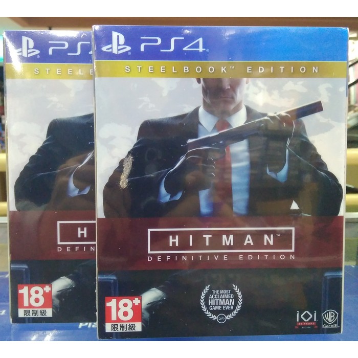 PS4 HITMAN DEFINITIVE EDITION STEELBOOK EDITION