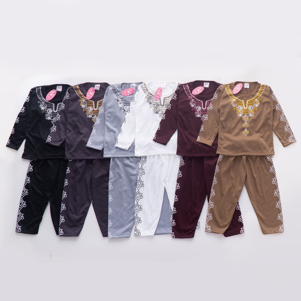 Setelan Baju Koko Anak Model 2/ Baju Anak Muslim/ Fashion Muslim Anak Laki-Laki 0 - 5 Tahun