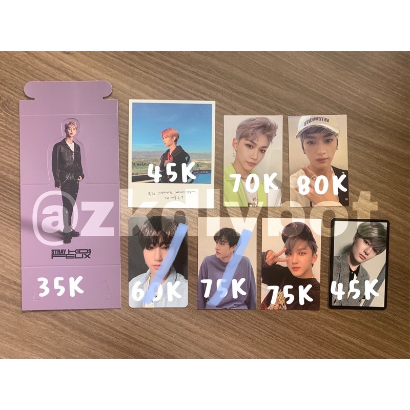 SKZ STRAYKIDS PHOTOCARD, STANDEE, POLA (LEEKNOW LINO CHANGBIN AYEN IN JEONGIN FELIX)