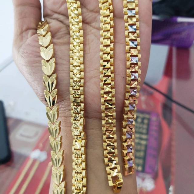 Gelang emas Bangkok ORI impor.panjang 18cm
