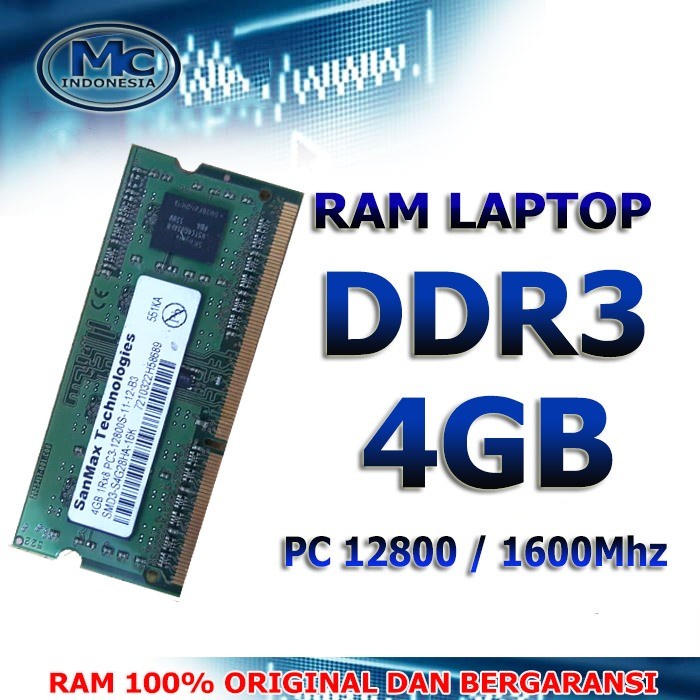 Sodimm Memory RAM Laptop DDR 4GB  PC-12800