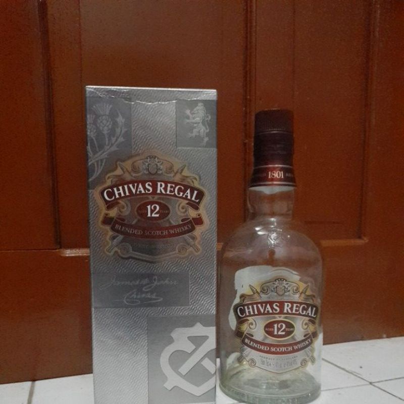 BOTOL KOSONG CHIVAS REGAL 12 FREE ONGKIR