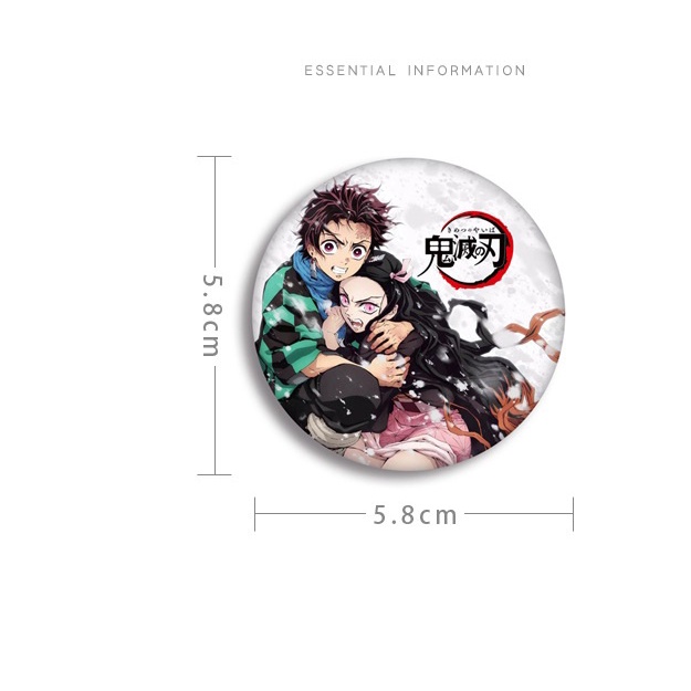 Bros Pin Desain Anime Demon Slayer 24 Gaya Untuk Koleksi