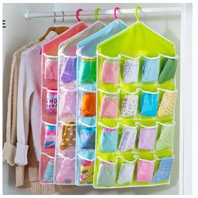 tempat celana dalam gantung hanger underwear pouch organizer