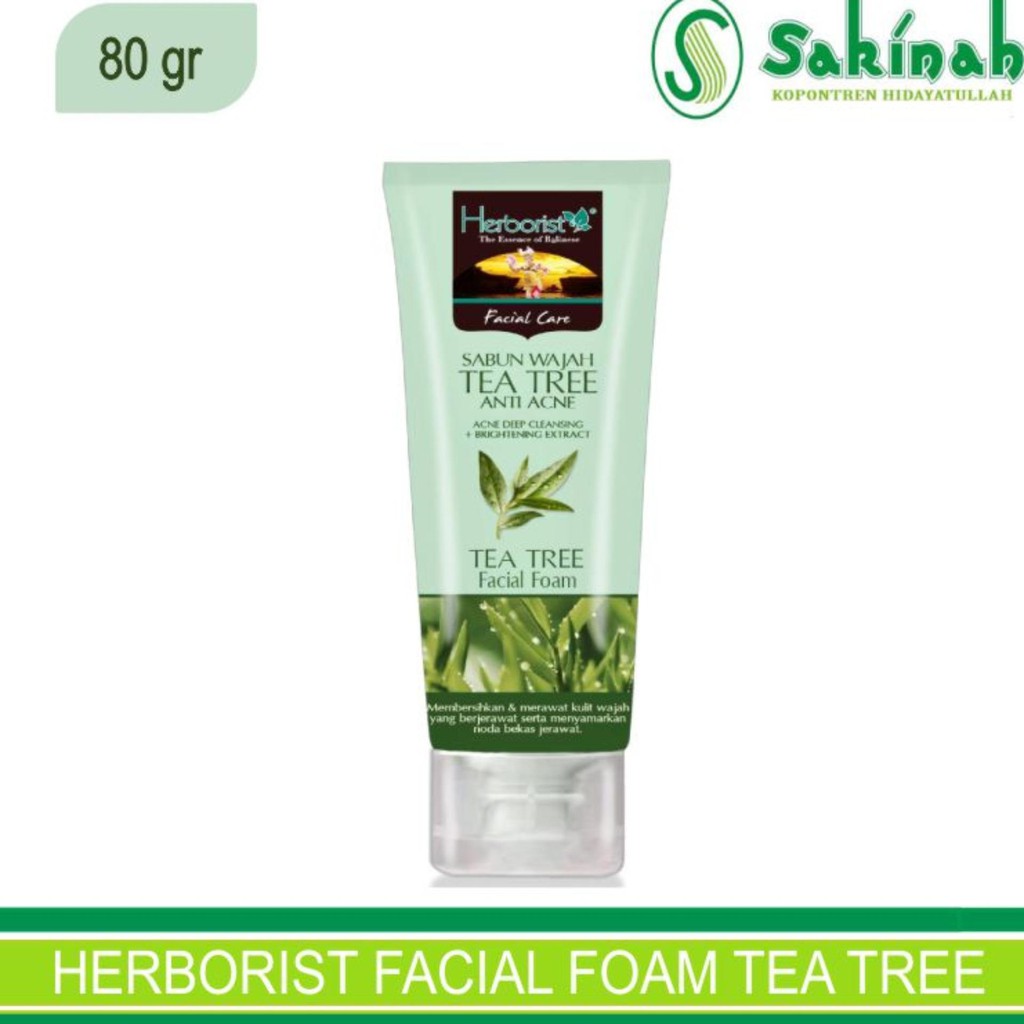 HERBORIST FACIAL FOAM TEA TREE 80G SABUN WAJAH
