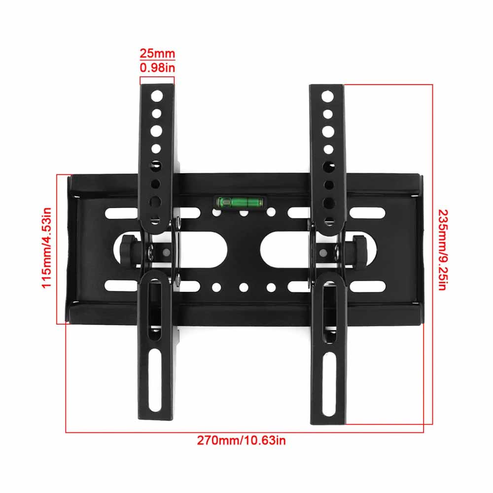 Bracket TV Mount Flat Panel 20 x 20 cm Pitch for 14-42 Inch TV - C30 - Black