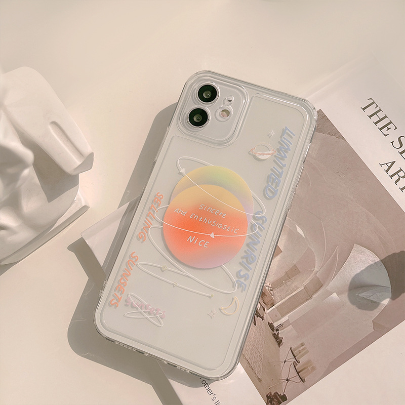 Soft Case Motif Print Untuk iPhone 11 pro max xs max xr 12 mini 7 plus 12 pro max