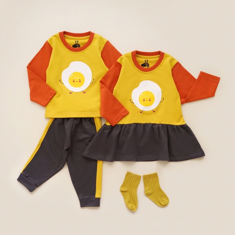 RACHIDKIDS / BAJU ANAK LUCU / DAILY SET ANAK / SWEATSHIRT ANAK LUCU / YOKINA SERIES