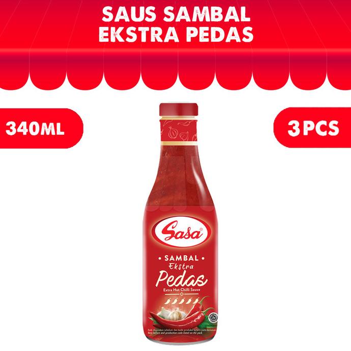 

SASA Saus Sambal Extra Hot 340ml - 3pcs