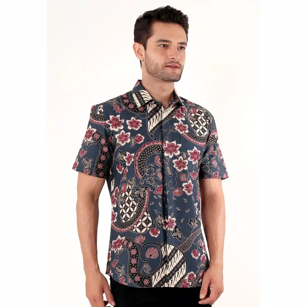 Maginot Kemeja Batik Pria Sadewa-ss Lengan Pendek