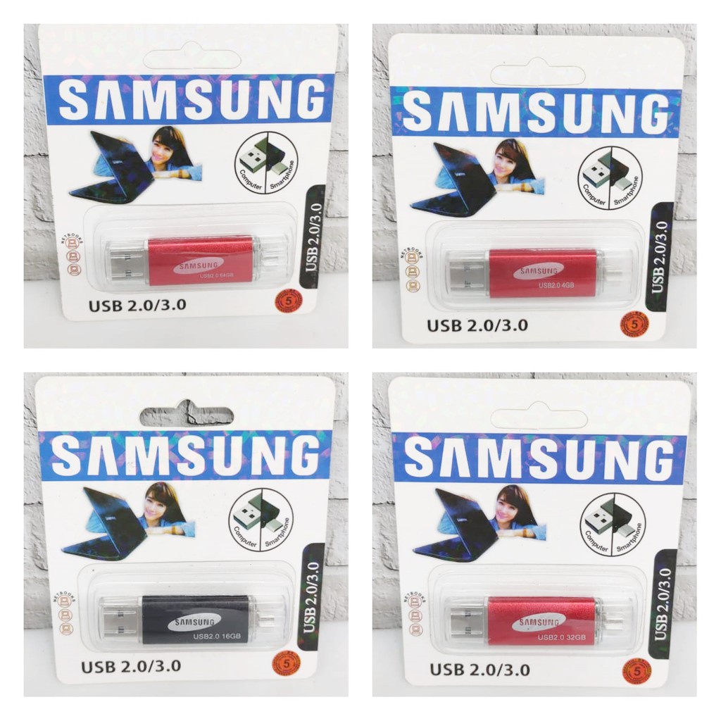 Flashdisk OTG Samsung 2 / 4 / 8 / 16 / 32 / 64gb Flash Disk OTG / USB Drive