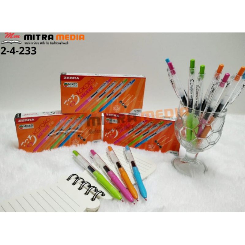 

BOLPOIN KOKORO GELL / PULPEN SWEET GELL COVER WARNA MURAH