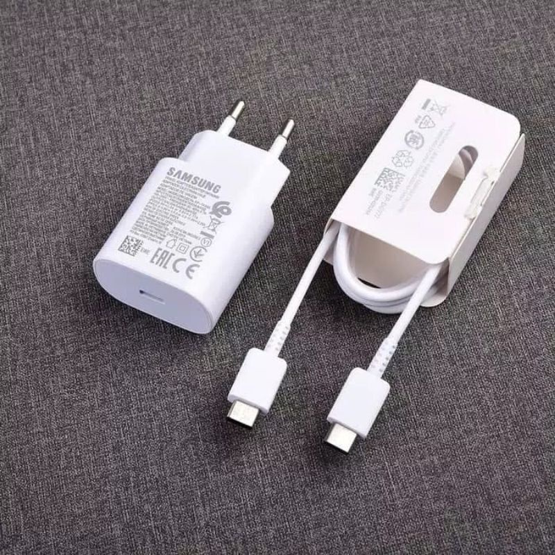 Charger Samsung Fast Charging Type C Original 100% Full Set / Charger Samsung 25Watt / Charger Samsung 45Watt / Casan Fast Charging