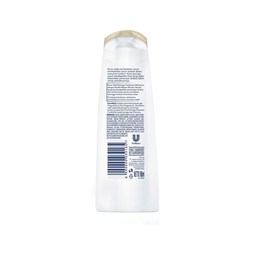 DOVE Conditioner Total Damage Treatment Perawatan Rambut Rusak