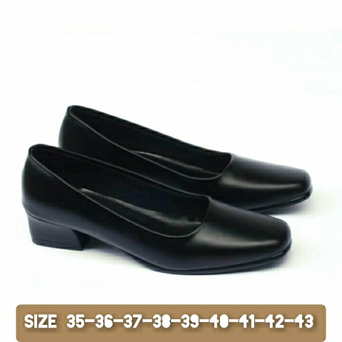 SEPATU PANTOFEL WANITA HAK WEDGES 5CM BIG SIZE UKURAN BESAR JUMBO