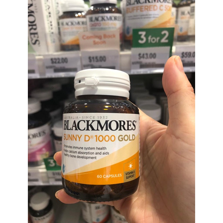 Blackmores Vitamin D3 1000IU, 60 Capsules